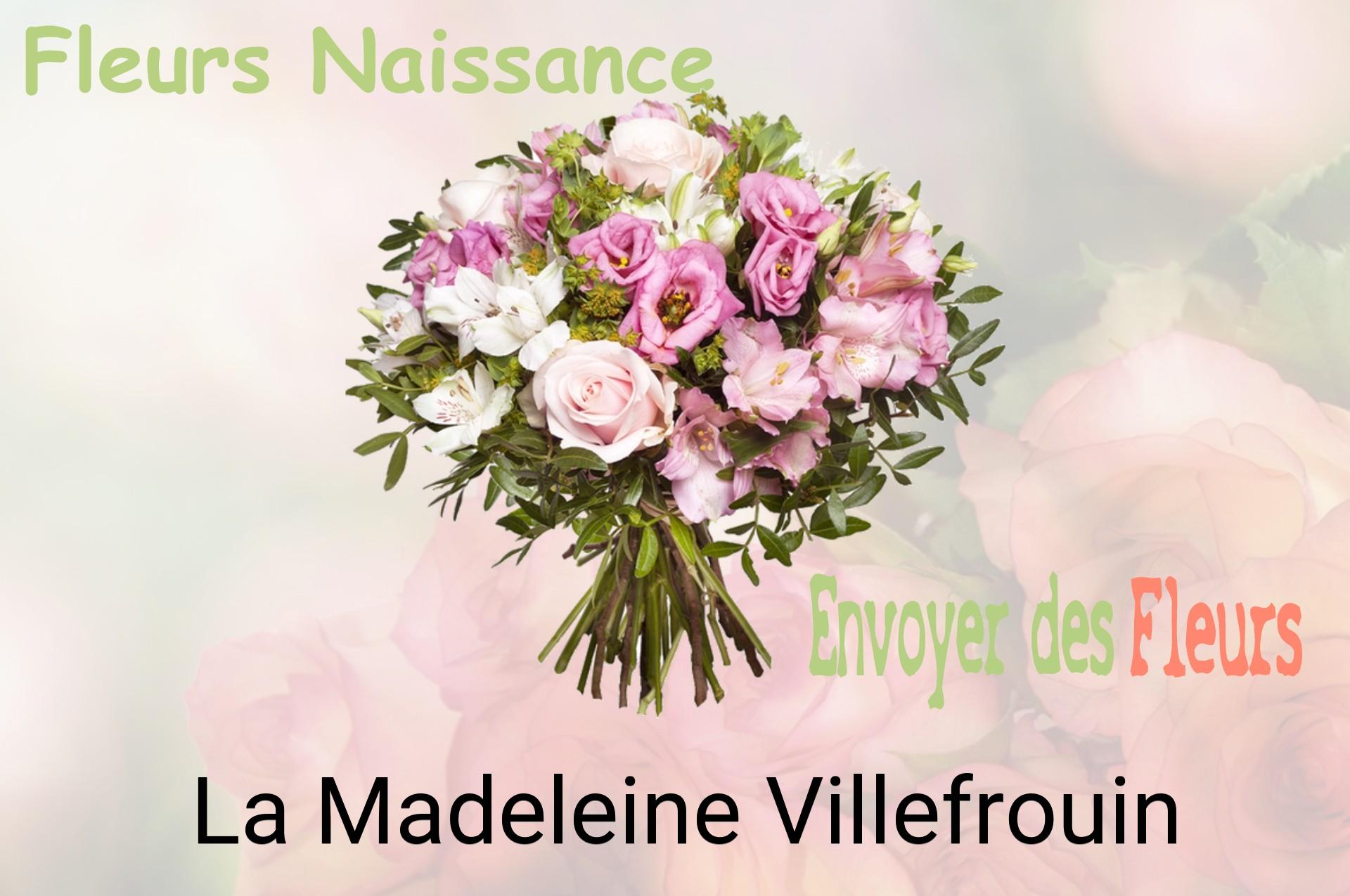 Bouquet de fleurs de naissance livré à La Madeleine-Villefrouin